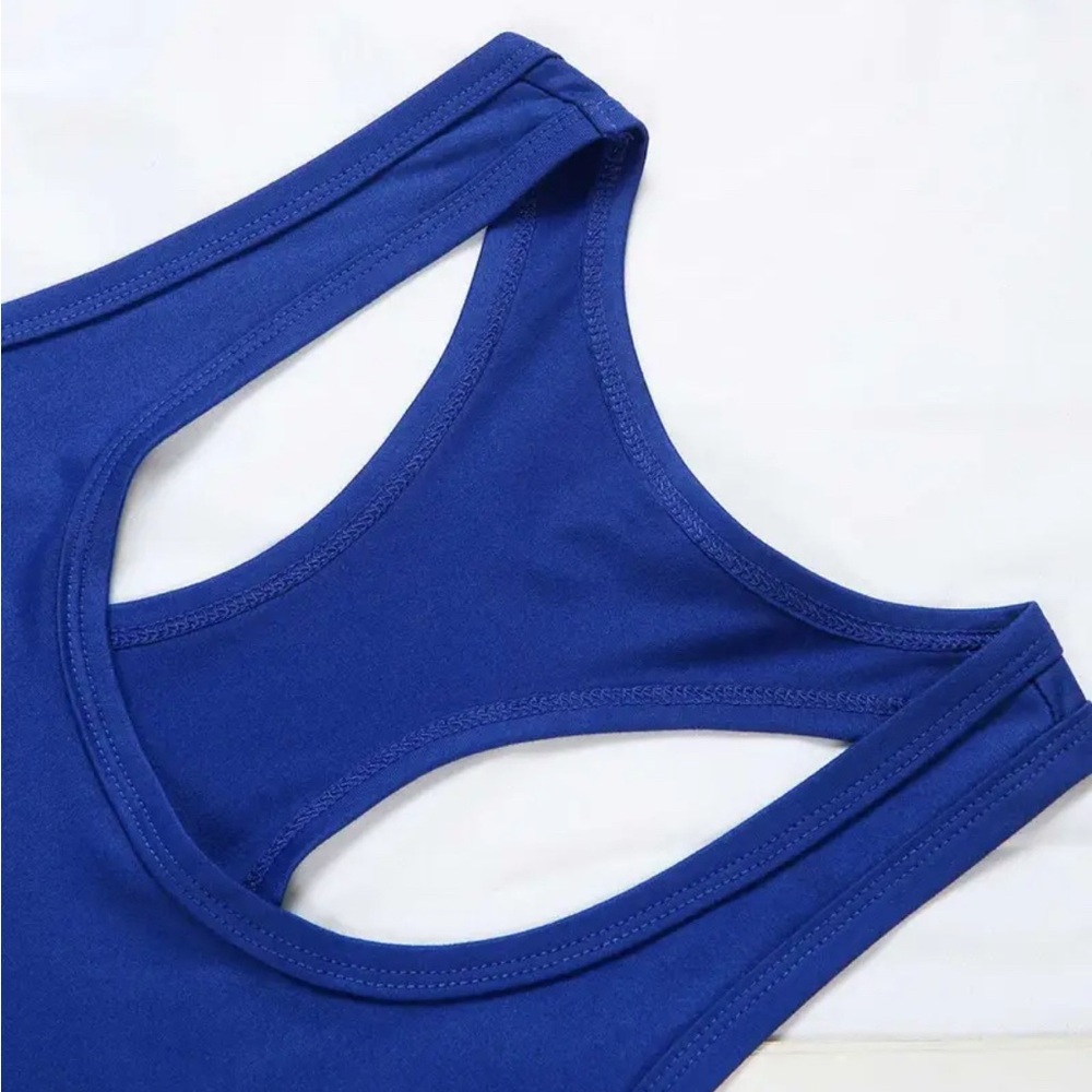 Women's Blue Graphic Tank Top - Picture 3 of 5